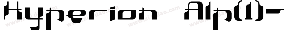 Hyperion Alp(1)字体转换